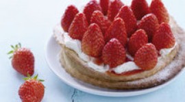 Tartelettes fines aux fraises, mascarpone vanille