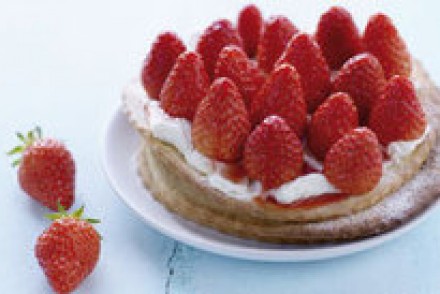 Tartelettes fines aux fraises, mascarpone vanille