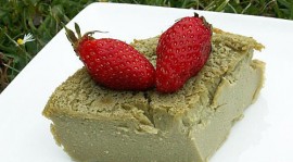 Flan au thé vert