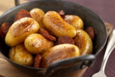 Cocotte de Grenailles fondantes au chorizo doux
