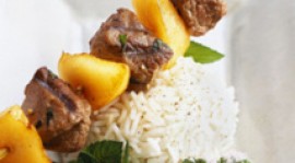 Brochettes d’agneau au melon