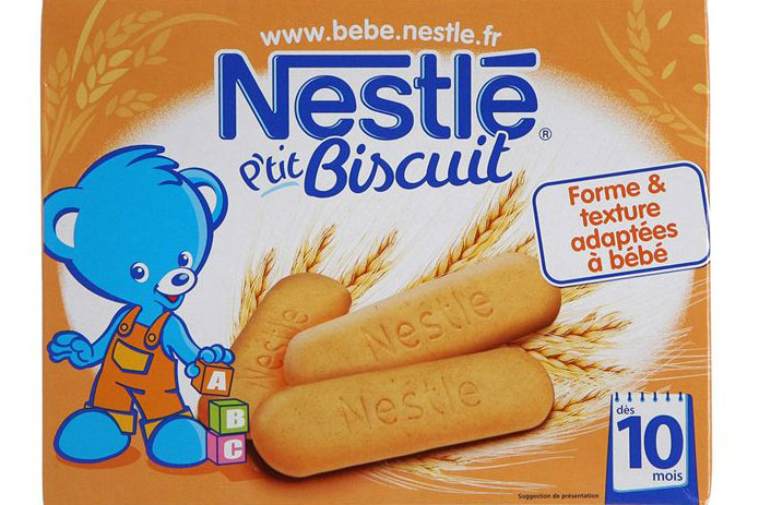 Nestlé P'tite Céréale saveur biscuit pour bébé