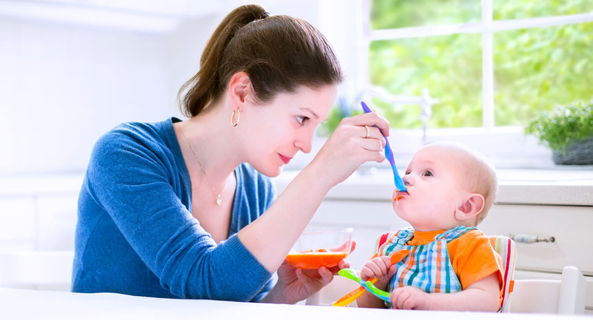 Les repas de bébé à partir de 4 mois